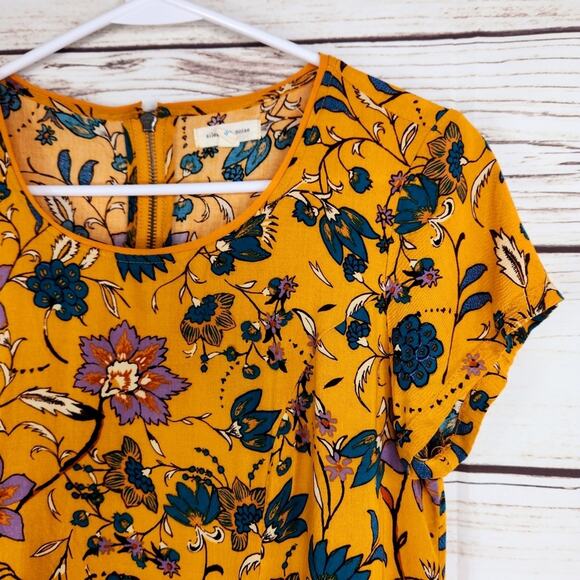 Silence + Noise Floral Flowy Swing Dress Size Small Casual Date Night - Picture 4 of 8